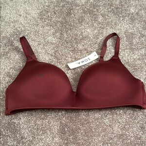 Soma Women's Deep Red Bra